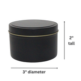 Citronella - 7oz Black Tin