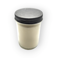 8oz Jelly Jars - Warm Vanilla Sugar - All White - Pewter Lids