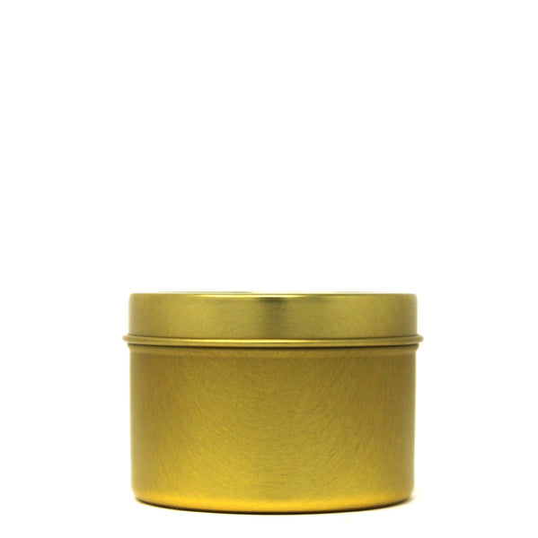 3oz Tin - Gold - Unlabeled - NV Candles